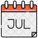 پیش‌نمایش فایل july-5387262 از پک تقویم زمان و تاریخ