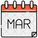 پیش‌نمایش فایل march-5387264 از پک تقویم زمان و تاریخ