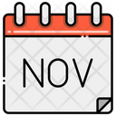 پیش‌نمایش فایل november-5387274 از پک تقویم زمان و تاریخ