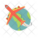 پیش‌نمایش فایل plane-around-globe-travel از پک سفر