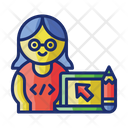 پیش‌نمایش فایل female-web-designer-7950972 از پک طراحی وب