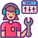 پیش‌نمایش فایل female-audio-engineer-7950310 از پک پادکست‌سازی