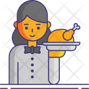 پیش‌نمایش فایل female-server-8049665 از پک رستوران
