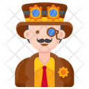 پیش‌نمایش فایل steampunk-man-8099306 از پک استیم‌پانک