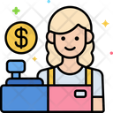 پیش‌نمایش فایل cashier-female-8095829 از پک فروشگاه خواربار