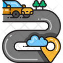 پیش‌نمایش فایل driving-route-2710625 از پک مسیریابی نقشه