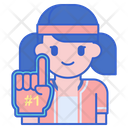 پیش‌نمایش فایل female-baseball-fan-3901428 از پک بیسبال