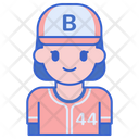 پیش‌نمایش فایل girl-baseball-player-3901431 از پک بیسبال