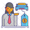 پیش‌نمایش فایل car-saleswoman-4126742 از پک نمایندگی خودرو