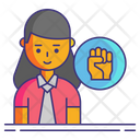 پیش‌نمایش فایل activist-female-4362135 از پک اعتراض و نافرمانی مدنی