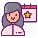 پیش‌نمایش فایل event-planner-female-4528305 از پک رویدادها جایزه