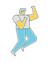 پیش‌نمایش فایل male-standing-in-boxing-pose-2908825 از پک شخصیت