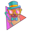 پیش‌نمایش فایل pug-is-wearing-hat-and-sunglasses-1861508 از پک پاگ
