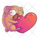 پیش‌نمایش فایل pug-with-heart-1861507 از پک پاگ