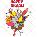 پیش‌نمایش فایل diwali-crackers-2034541 از پک استیکر دیوالی