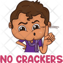 پیش‌نمایش فایل no-crackers-2034539 از پک استیکر دیوالی
