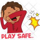 پیش‌نمایش فایل scary-boy-2034533 از پک استیکر دیوالی