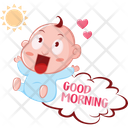 پیش‌نمایش فایل baby-say-good-morning-2135461 از پک نوزاد ناز