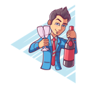 پیش‌نمایش فایل cute-boy-holding-wine-bottle-and-glass-1885672 از پک زوج