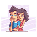 پیش‌نمایش فایل cute-girl-holding-the-boy-from-behind-1885664 از پک زوج