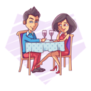 پیش‌نمایش فایل young-girl-flirting-with-man-on-a-dinner-date-1885670 از پک زوج
