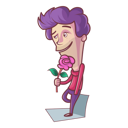 پیش‌نمایش فایل cute-boy-holding-rose-in-hand-1885753 از پک زوج