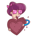 پیش‌نمایش فایل cute-girl-eating-heart-shape-chocolate-1885754 از پک زوج