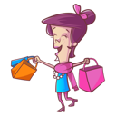 پیش‌نمایش فایل cute-girl-holding-shopping-bag-1885766 از پک زوج