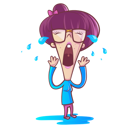 پیش‌نمایش فایل illustration-of-cute-girl-is-crying-1885756 از پک زوج