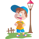 پیش‌نمایش فایل boy-eating-burger-in-park-2144346 از پک اردوی تابستانی کودکان