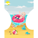 پیش‌نمایش فایل boy-enjoying-at-beach-2144348 از پک اردوی تابستانی کودکان