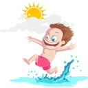 پیش‌نمایش فایل boy-enjoying-in-sea-2144352 از پک اردوی تابستانی کودکان