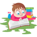 پیش‌نمایش فایل boy-reading-book-in-garden-2144347 از پک اردوی تابستانی کودکان