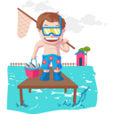 پیش‌نمایش فایل boys-loves-fishing-2144356 از پک اردوی تابستانی کودکان
