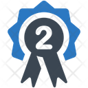 پیش‌نمایش فایل second-place-badge-4180270 از پک جوایز