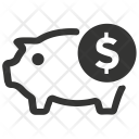 پیش‌نمایش فایل savings-128 از پک امور مالی شخصی و کسب‌وکار، سری خاکستری