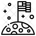 پیش‌نمایش فایل lunar-flag-2 از پک طرح کلی نجوم