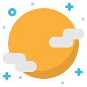 پیش‌نمایش فایل moon-732 از پک پیش بینی آب و هوا خطی تخت