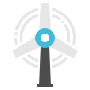 پیش‌نمایش فایل wind-turbine-1 از پک پیش بینی آب و هوا خطی تخت