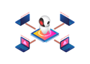 پیش‌نمایش فایل online-data-transfer-to-gadget-device-5433764 از پک اینترنت اشیا و سرویس ابری