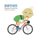 پیش‌نمایش فایل babyface-cyclist از پک دوچرخه