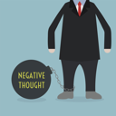 پیش‌نمایش فایل businessman-locked-in-a-negative-thought-ball-and-chain از پک مفهوم کسب و کار
