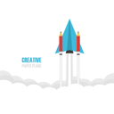 پیش‌نمایش فایل paper-plan-with-pencil-booster-fly-to-creative-space از پک مفهوم کسب و کار