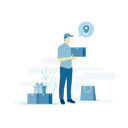 پیش‌نمایش فایل courier-man-delivering-order-4057598 از پک تجارت الکترونیک