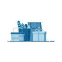 پیش‌نمایش فایل shopping-basket-and-groceries-4057590 از پک تجارت الکترونیک