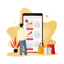 پیش‌نمایش فایل man-selecting-items-in-online-shopping-app-4057505 از پک تجارت الکترونیک