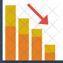 پیش‌نمایش فایل chart-bar-analystic-report-arrow-decrease-down-1 از پک کولیکون