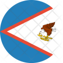 پیش‌نمایش فایل american-samoa-flag-world-nation از پک پرچم‌های جهان با سبک فلت دایره‌ای