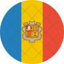 پیش‌نمایش فایل andorra-flag-world-nation از پک پرچم‌های جهان با سبک فلت دایره‌ای