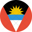 پیش‌نمایش فایل antigua-and-barbuda-flag-world-nation از پک پرچم‌های جهان با سبک فلت دایره‌ای